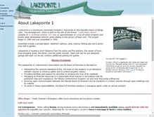 Tablet Screenshot of lakepointe1hoa.com
